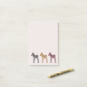 ブラック金ゴールドレッドシマウマ ポストイット (デスク上)