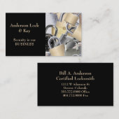 ブラック金ゴールドロックスミスの名刺 名刺 (正面/裏面)