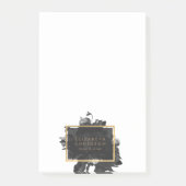 ブラック金ゴールドローズブーケビジネス ポストイット (正面)