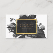 ブラック金ゴールドローズブーケ 予約カード (正面)