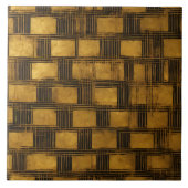 ブラック金ゴールドヴィンテージアールデココレクシ人気があるョン タイル (正面)