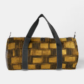 ブラック金ゴールドヴィンテージアールデココレクシ人気があるョン ダッフルバッグ (裏面)