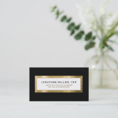 ブラック金ゴールド不動産計画 名刺 (スタンド正面)