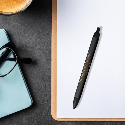 ブラック金ゴールド事業名Webサイト 黒ボールペン