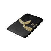 ブラック金ゴールド人魚 バスマット (アングル)
