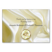 ブラック金ゴールド付きシャンパンシルクリザーブドカード テーブルナンバー (裏面)