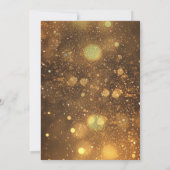 ブラック金ゴールド仮装バースデーパーティー 招待状 (裏面)