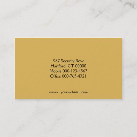 ブラック金ゴールド任意のプロフェッショナルカスタム写真 名刺 (裏面)