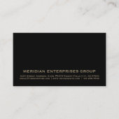 ブラック金ゴールド会社 名刺 (正面)