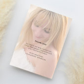 ブラック金ゴールド卒業写真サンキューカスタム サンキューカード