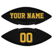 ブラック金ゴールド及びチャコールグレーカスタムフットボール アメリカンフットボール (パネル)