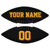 ブラック金ゴールド及びレッドカスタムフットボール アメリカンフットボール (パネル)