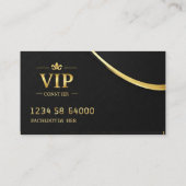 ブラック金ゴールド名刺 名刺 (裏面)