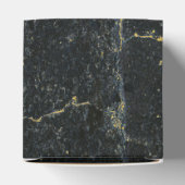 ブラック金ゴールド大理石アールデコ結婚ズ フェイバーボックス (上部)