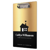 ブラック金ゴールド実在エステートブローカーエージェントハモダンウス クリップボード (左)