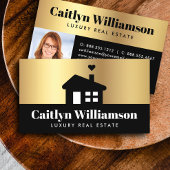 ブラック金ゴールド実在写真不動産業者ブローカーハウス 名刺