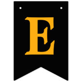 ブラック金ゴールド応援&ビアーズアニーエイジ誕生日バンティ バンティングフラッグ (第3の旗)