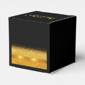 ブラック金ゴールド感謝していお前の誕生日パーティー フェイバーボックス (裏面サイド)