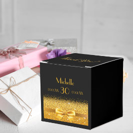 ブラック金ゴールド感謝していお前の誕生日パーティー フェイバーボックス