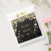 ブラック金ゴールド感謝してい名80歳の誕生日 フェイバーバッグ (封をした状態)