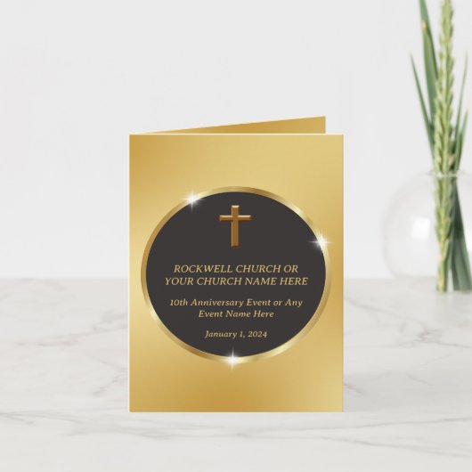ブラック金ゴールド教会の感謝の日イベント カード (正面)