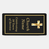 ブラック金ゴールド教会50周年記念パーティー 横断幕 (横)