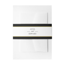 ブラック金ゴールド新郎新婦結婚のベリーバンド