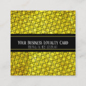 ブラック金ゴールド汎用ビジネスロイヤリティパンチ 予約カード (正面)