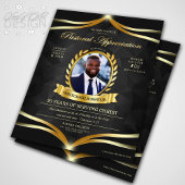 ブラック金ゴールド牧歌礼教会サービス チラシ