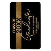 ブラック金ゴールド研究発表クラス2024 マグネット (縦)