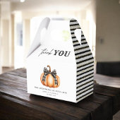 ブラック金ゴールド秋カボチャ赤ちゃんシャワー特典ボックス フェイバーボックス