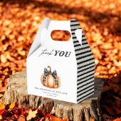 ブラック金ゴールド秋カボチャ赤ちゃんシャワー特典ボックス フェイバーボックス