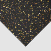 ブラック金ゴールド紙吹雪ドッエレガントトガラス 薄葉紙 (詳細)