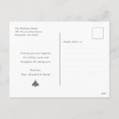 ブラック金ゴールド紙吹雪ハッピーニューイヤー葉書 シーズンポストカード (裏面)