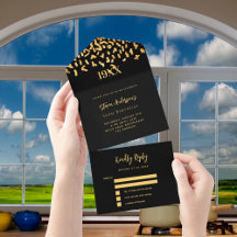 ブラック金ゴールド紙吹雪年の誕生日レポート