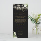 ブラック金ゴールド結婚グリーナリー座席表 メニュー (スタンド正面)