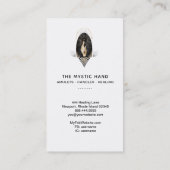 *~*ブラック金ゴールド線神秘的な手の蛇の星 名刺 (裏面)