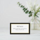 ブラック金ゴールド縁どの詳細エンクロージャカード エンクロージャーカード (スタンド正面)