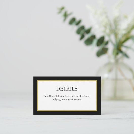 ブラック金ゴールド縁どの詳細エンクロージャカード エンクロージャーカード (スタンド正面)