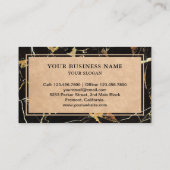 ブラック金ゴールド花崗岩スプラッシュバックキッチンカウンタートップ 名刺 (裏面)