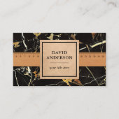 ブラック金ゴールド花崗岩スプラッシュバックキッチンカウンタートップ 名刺 (正面)