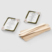 ブラック金ゴールド赤面ピンクローズ結婚式 プログラムファン ハンドファン (組立なし)