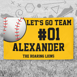 ブラック金ゴールド野球チームスピリット 横断幕