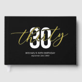 ブラック金ゴールド30th Birthday ゲストブック (正面)