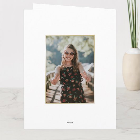 ブラック金ゴールド40th Birthday Card カード (裏面)