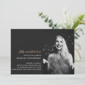 ブラック金ゴールド50と素晴らしいアールデコ写真50th 招待状 (スタンド正面)