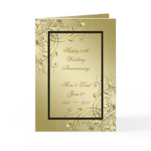 ブラック金ゴールド50周年結婚を祝う