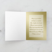 ブラック金ゴールド50周年結婚を祝う カード (内部)