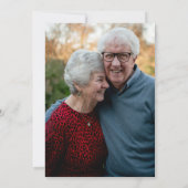 ブラック金ゴールド50周年記念写真 招待状 (裏面)