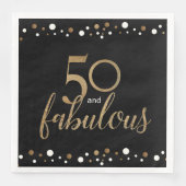 ブラック金ゴールド50歳と素晴らしい50歳の誕生日 (正面)